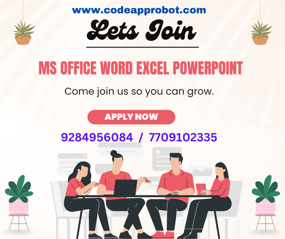 Master MS Office Word Excel PowerPoint at Leading Academy Tuition Classes